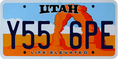 UT license plate Y556PE