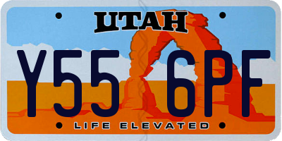 UT license plate Y556PF