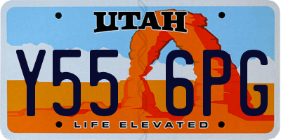 UT license plate Y556PG