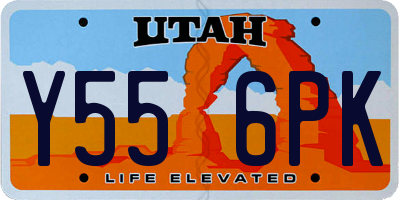 UT license plate Y556PK