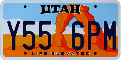 UT license plate Y556PM