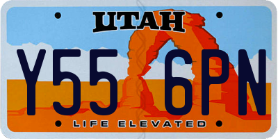 UT license plate Y556PN