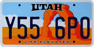 UT license plate Y556PO
