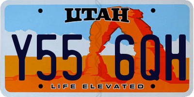 UT license plate Y556QH
