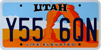 UT license plate Y556QN