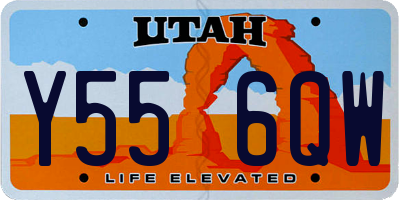 UT license plate Y556QW