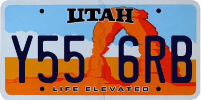 UT license plate Y556RB