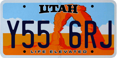 UT license plate Y556RJ