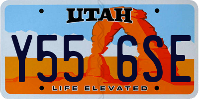 UT license plate Y556SE