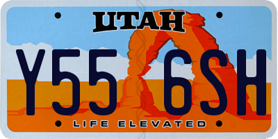 UT license plate Y556SH