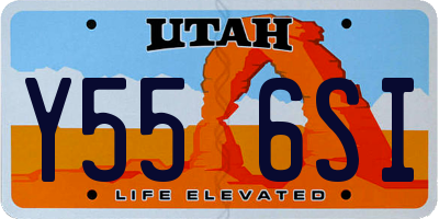 UT license plate Y556SI