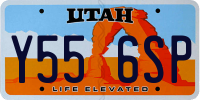 UT license plate Y556SP