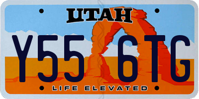 UT license plate Y556TG