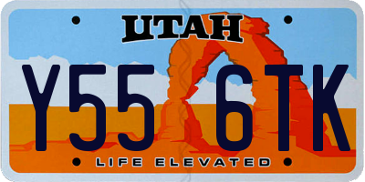 UT license plate Y556TK