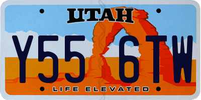 UT license plate Y556TW