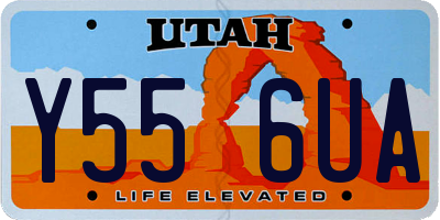 UT license plate Y556UA