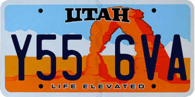 UT license plate Y556VA
