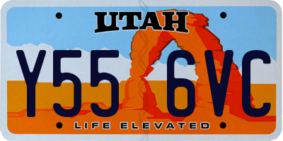 UT license plate Y556VC