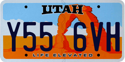 UT license plate Y556VH