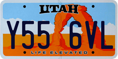 UT license plate Y556VL