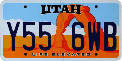 UT license plate Y556WB