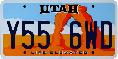 UT license plate Y556WD