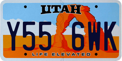 UT license plate Y556WK