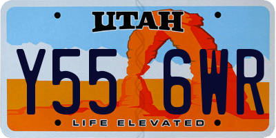 UT license plate Y556WR