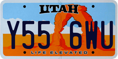 UT license plate Y556WU