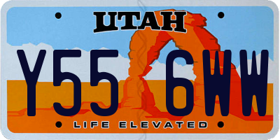 UT license plate Y556WW