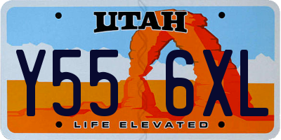 UT license plate Y556XL