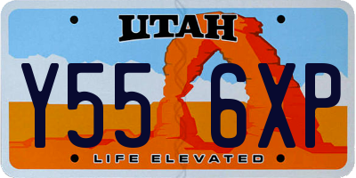 UT license plate Y556XP