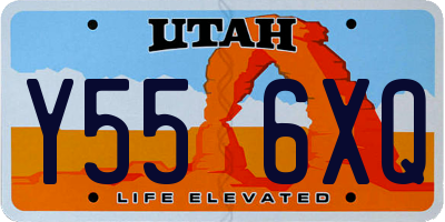 UT license plate Y556XQ