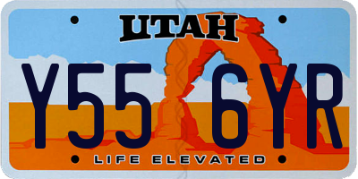 UT license plate Y556YR