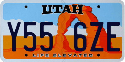 UT license plate Y556ZE