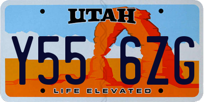 UT license plate Y556ZG