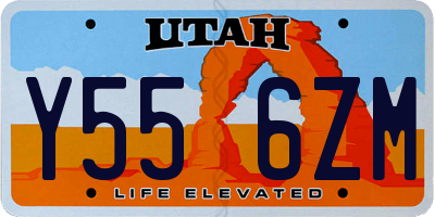 UT license plate Y556ZM