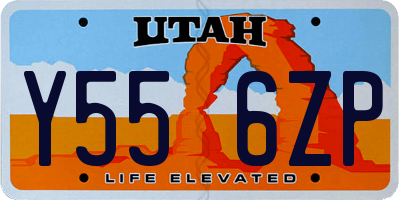UT license plate Y556ZP
