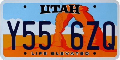 UT license plate Y556ZQ