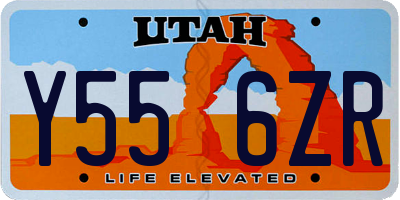 UT license plate Y556ZR