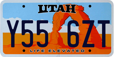 UT license plate Y556ZT