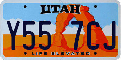 UT license plate Y557CJ
