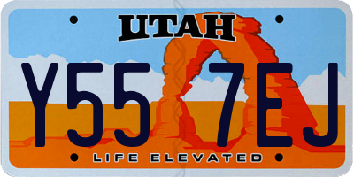 UT license plate Y557EJ