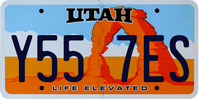 UT license plate Y557ES