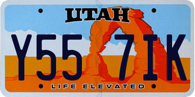 UT license plate Y557IK