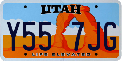 UT license plate Y557JG