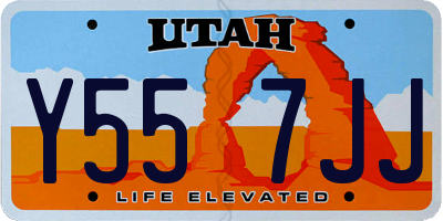 UT license plate Y557JJ