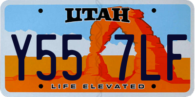 UT license plate Y557LF