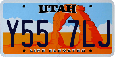 UT license plate Y557LJ