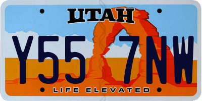 UT license plate Y557NW